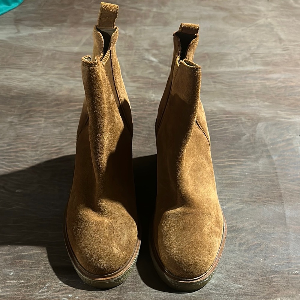 Brown Suede Ankle Boots